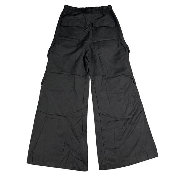 NWT MNML Cargo Pants Mens Small Rave Double Ultra Baggy Fit Black - Picture 2 of 11